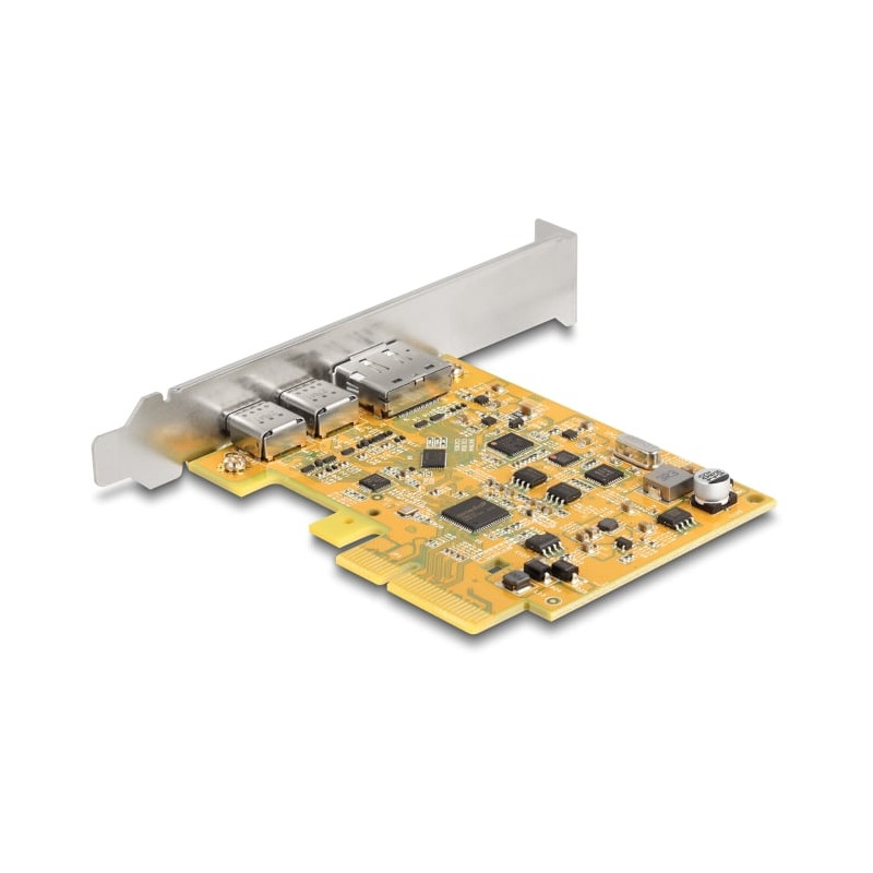 scheda di espansione delock 90161 pcie x4 3.0 a 2xusb-c 10gbps