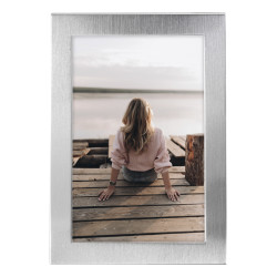 cornice hama riva 14x19x1.5cm/per 1 foto 13x18cm metallo argento