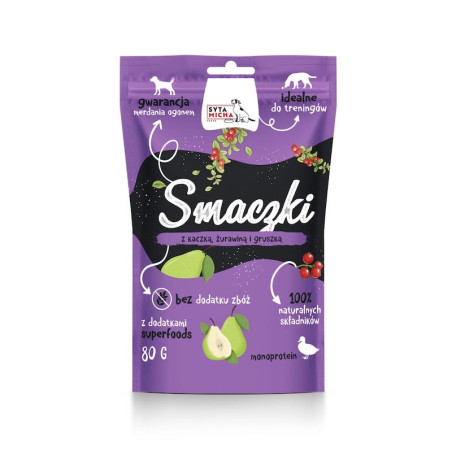 cibo per cane syta micha anatra con mlirtilli rossi e pera 80g