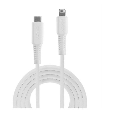 cavo usb lindy usb 2.0 tipo c a lightning 1m bianco [31316]