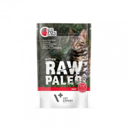 cibo umido vetexpert raw paleo monoproteico con manzo per gattini