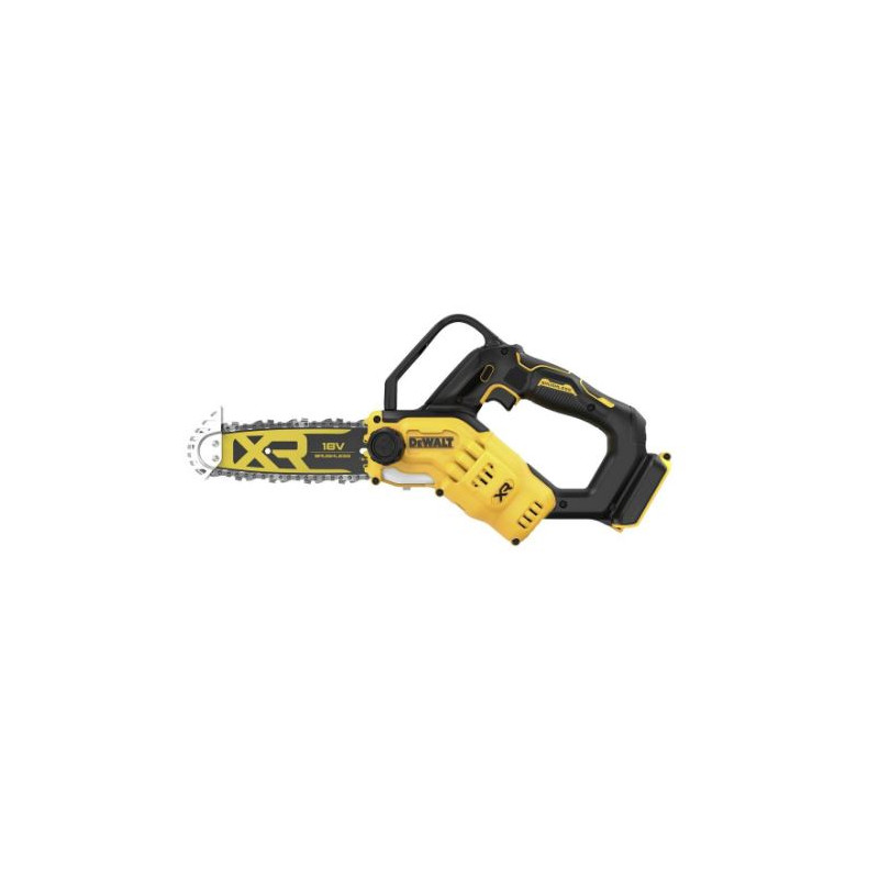 motosega da potatura dewalt dcmps520n senza fili 18v 20cm 92db nero/giallo