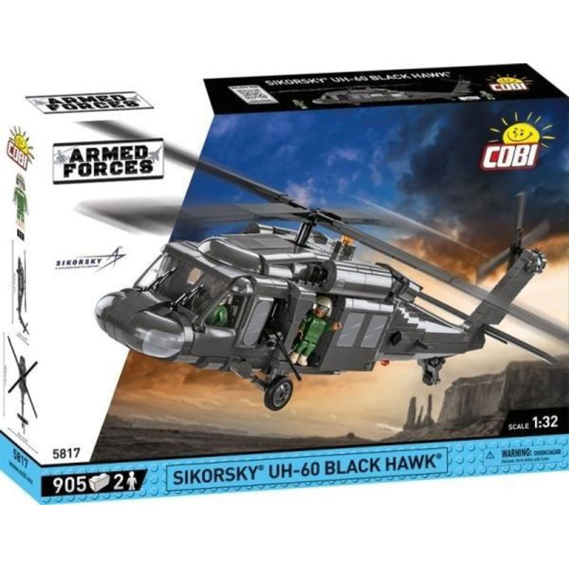 set di costruzioni cobi blocks sikorsky uh-60 black hawk modellino