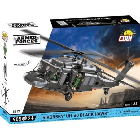 set di costruzioni cobi blocks sikorsky uh-60 black hawk modellino