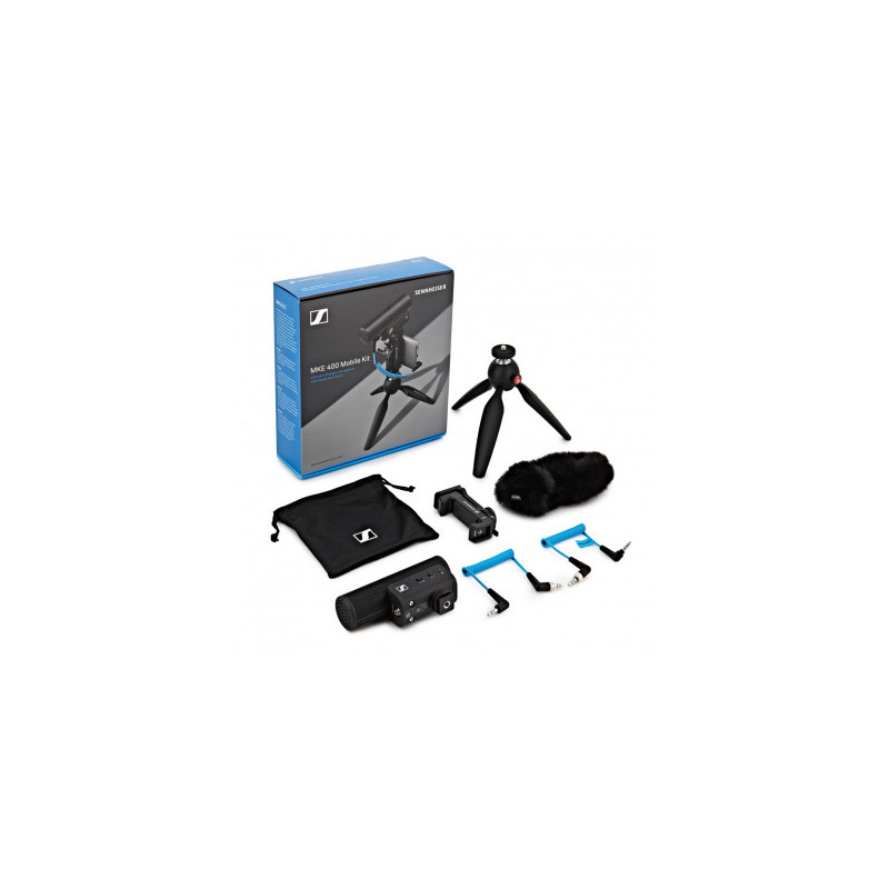kit per vlogger sennheiser mke 400 mobile kit microfono a condensatore