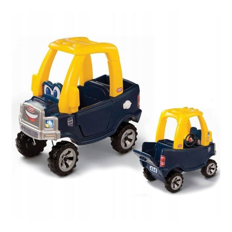 giocattolo little tikes cozy truck automobili 90x46x45cm blu navy/giallo