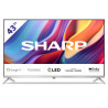 tv qled 43" sharp 4k uhd 3840x2160p smart tv classe e grigio