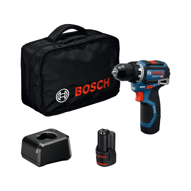 trapano avvitatore bosch gsr 12v-32 a percussione 12v blu/nero