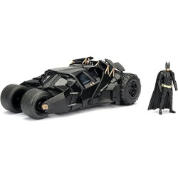 modellino jada batman the dark knight batmobil 1:24 + batman nero