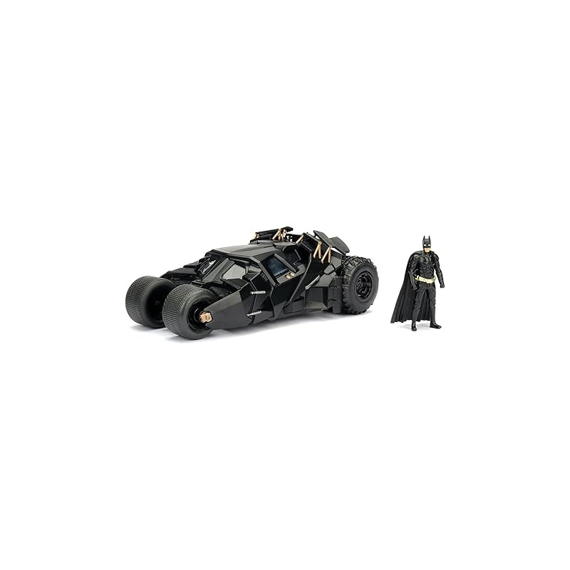 modellino jada batman the dark knight batmobil 1:24 + batman nero
