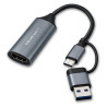 adattatore video qoltec usb-c usb-a hdmi 4k 30hz alluminio