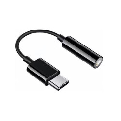 adattatore audio hamlet dac da usb-c a jack f 3.5 nero [hheada-dc]