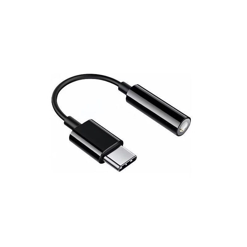 adattatore audio hamlet dac da usb-c a jack f 3.5 nero [hheada-dc]