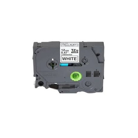 nastro brother tzen231 12mm nero su bianco [tzen231]