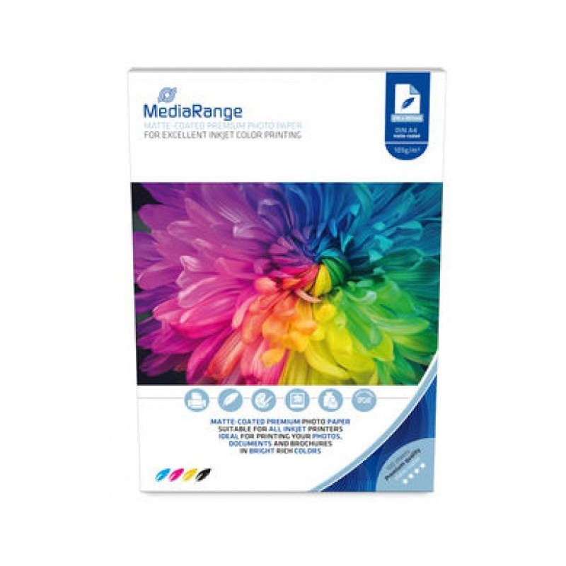 carta fotografica mediarange a4 105g matte 100 fogli [mrink116]