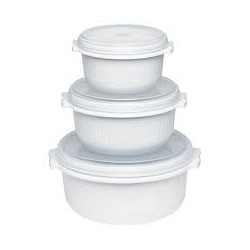 set pentole emsa microfamily starterset per microonde bianco 3pz