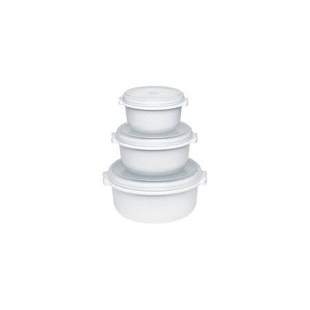 set pentole emsa microfamily starterset per microonde bianco 3pz