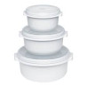 set pentole emsa microfamily starterset per microonde bianco 3pz