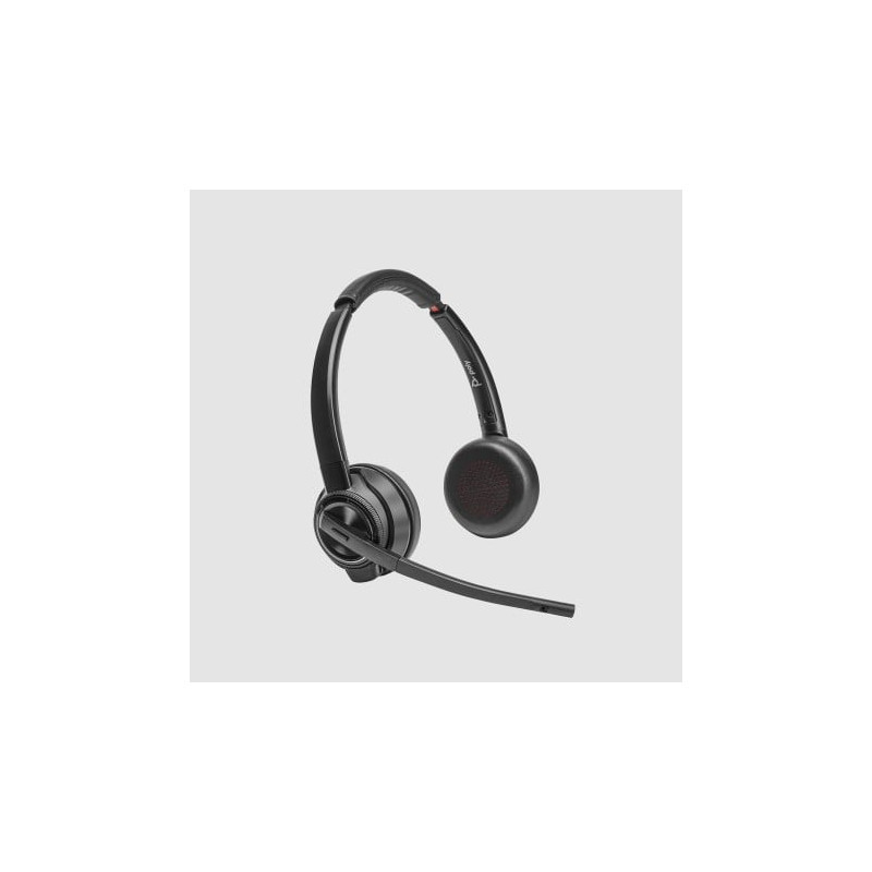 cuffie hp poly savi 8420 wireless/bluetooth per ufficio con microfono