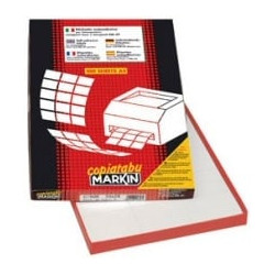 Etichette markin adesiva c/550 bianca 100 fogli a4 (1 etichette 210x280mm)