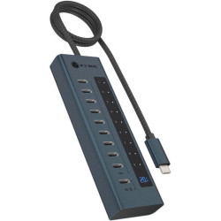 hub usb icy box usb-c 20w blu [ib-hub1450-c31]