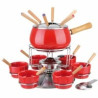 Set fonduta kaufgut smaltata rossa lucida set pz.23