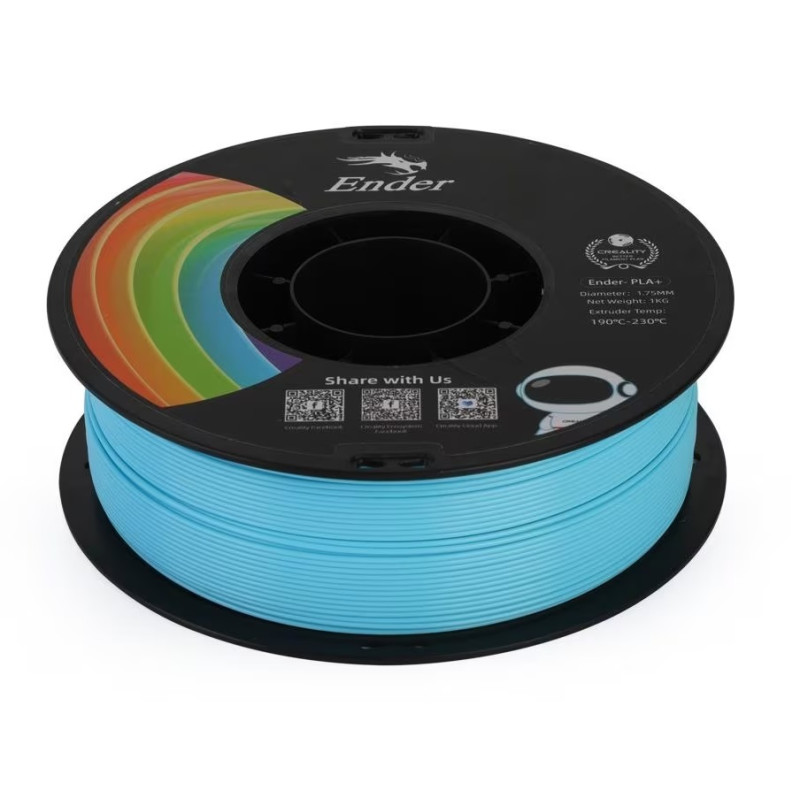 filamento stampante 3d creality pla+ 1.75mm 1kg blu [3301010310]