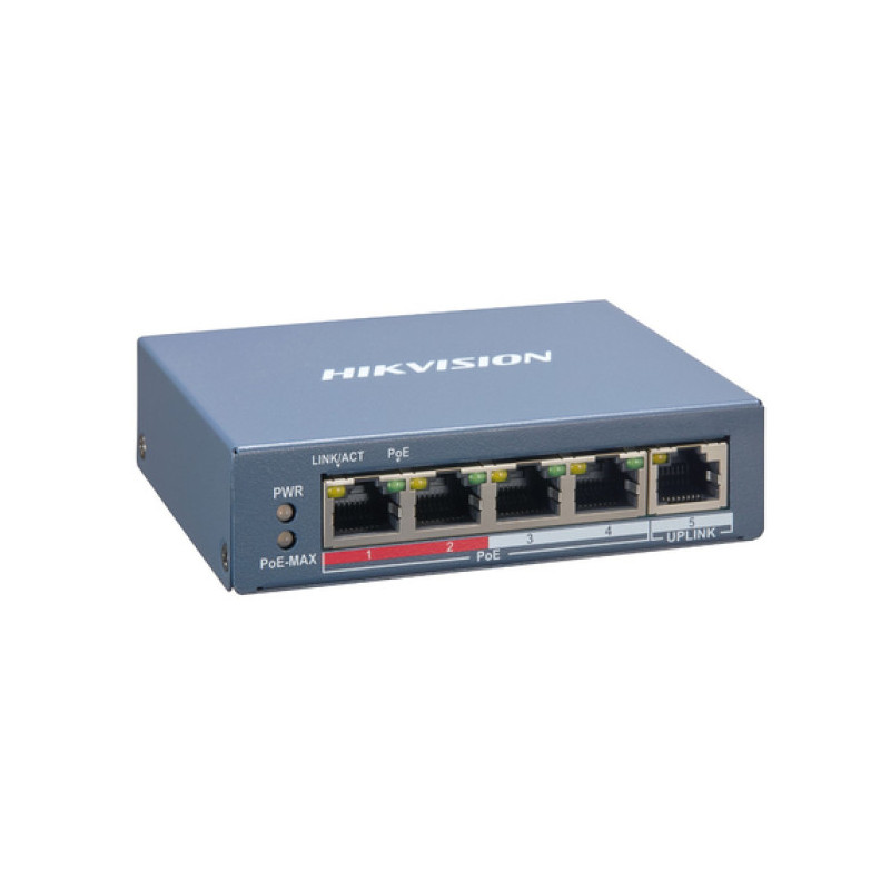 switch hikvision digital technology ds-3e1105p-eiv2 5 porte