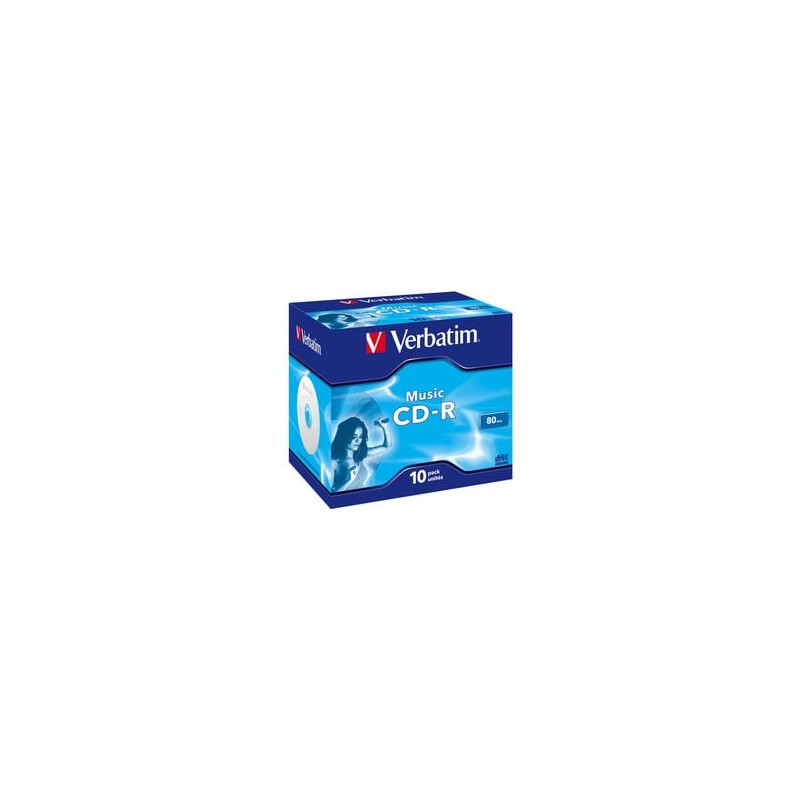 scatola 10 cd-r music live it 80min. serigrafato colorato [43365]