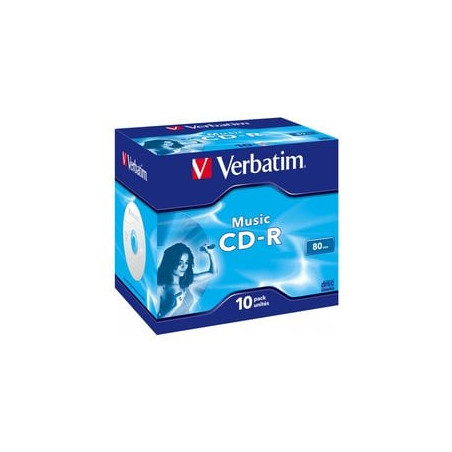 scatola 10 cd-r music live it 80min. serigrafato colorato [43365]