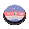 confezione blu-ray verbatim 25gb spin 2x singolo strato 10-pz