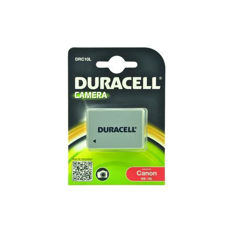 batteria duracell li-ion 820 mah per canon nb-10l [drc10l]