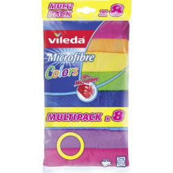 panno multiuso microfibra vileda multi color xxl confezione da 8