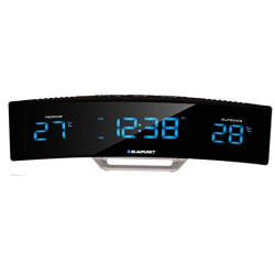 radiosveglia blaupunkt fmpll lcd nero/argento [cr12bk]