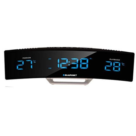 radiosveglia blaupunkt fmpll lcd nero/argento [cr12bk]