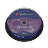 confezione dvd+r verbatim 16x4.7gb, 10 pezzi [ecvrbdprl05]