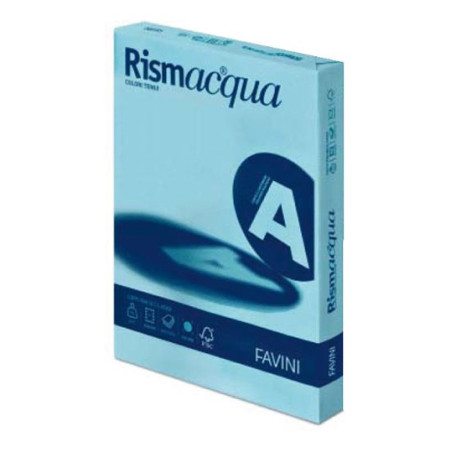 carta rismacqua cartotecnica favini 140g celeste 08 a3 [a65t213]
