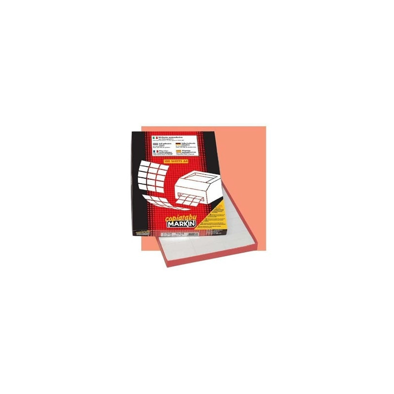 Etichette markin adesiva c/599 bianca 100 fogli a3 (1 etichette da