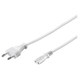 Cavo alimentazione c7 a italiana 1,5 m bianco