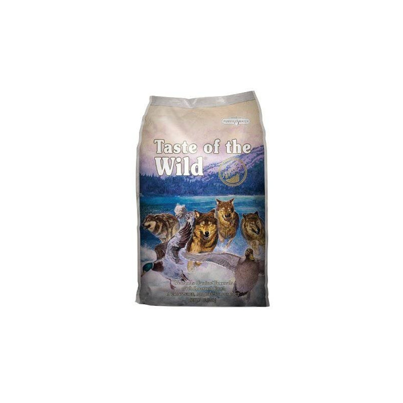 mangime completo taste of the wild wetlands anatra per cane 5.6kg