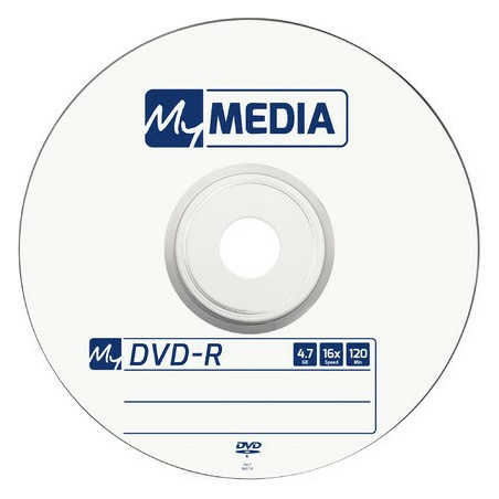 confezione dvd-r mymedia 4.7gb 16x speed opaco involucro argento