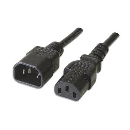 Cavo prolunga vde c13 f a c14 m 5 m nero