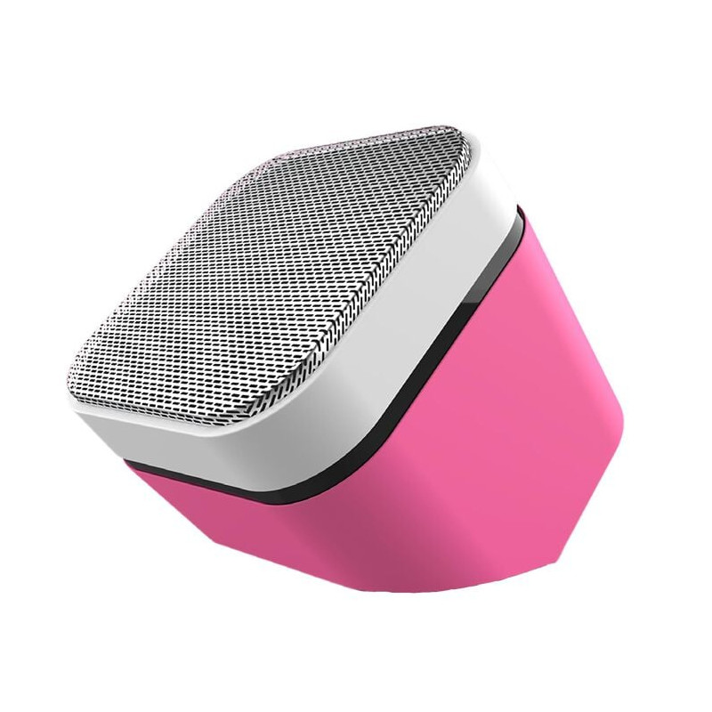 altoparlante pantone speaker fluo bluetooth rosa [pt-bs003r]