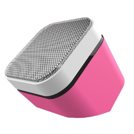 altoparlante pantone speaker fluo bluetooth rosa [pt-bs003r]