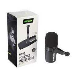 microfono shure mv7-x da studio nero [mv7x]