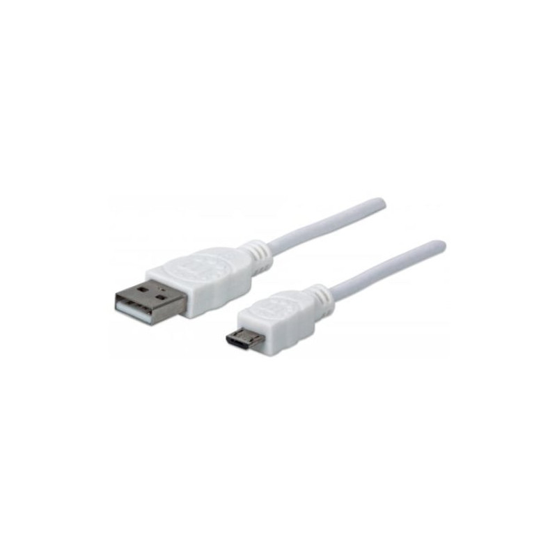 Cavo usb 2.0 a / micro b 1 m bianco