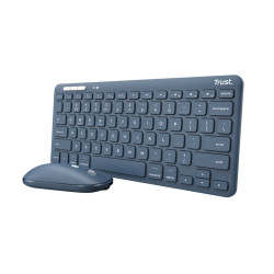 tastiera trust lyra wireless/bluetooth qwerty con mouse nero
