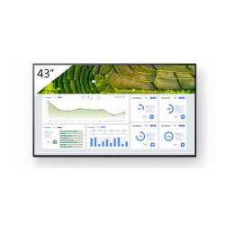 monitor digital signage lcd 43'' sony fw-43bz30l 4k ultra