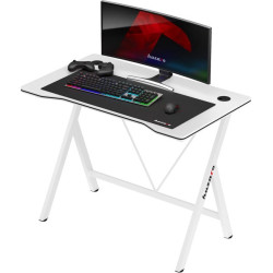 scrivania da gioco huzaro hero 1.4 bianco [hz-hero 1.4 white]