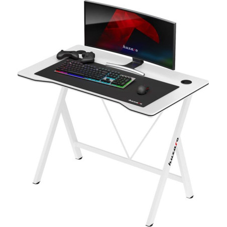 scrivania da gioco huzaro hero 1.4 bianco [hz-hero 1.4 white]